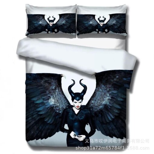 Maleficent 5 Duvet Cover Pillowcase Bedding Sets Home Decor Quilt