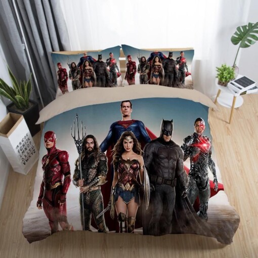 Justice League 20 Duvet Cover Quilt Cover Pillowcase Bedding Sets