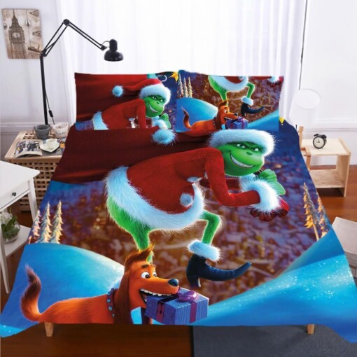 How The Grinch Stole Christmas 5 Duvet Cover Pillowcase Bedding