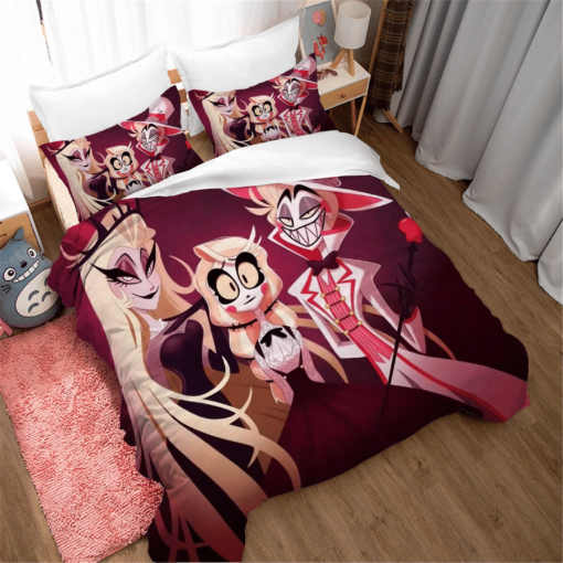 Hazbin Hotel Alastor 4 Duvet Cover Quilt Cover Pillowcase Bedding