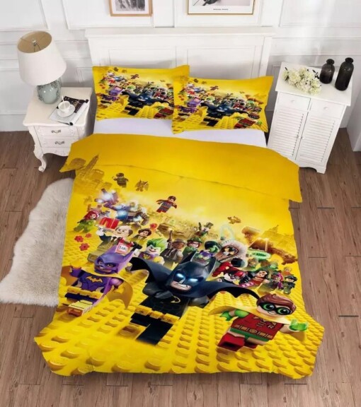 Lego Movie Batman 3 Duvet Cover Pillowcase Bedding Sets Home