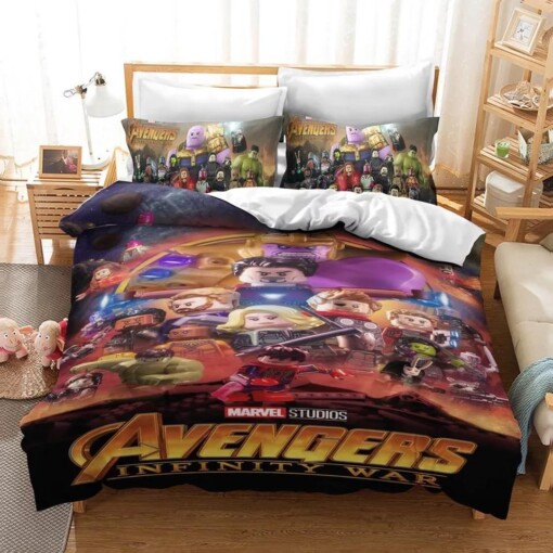 Lego Avengers Infinity War 14 Duvet Cover Pillowcase Bedding Sets