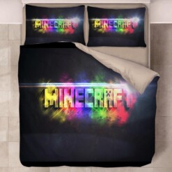 Minecraft 35 Duvet Cover Pillowcase Bedding Sets Home Decor Quilt