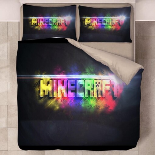 Minecraft 35 Duvet Cover Pillowcase Bedding Sets Home Decor Quilt