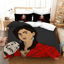 La Casa De Papel 17 Duvet Cover Pillowcase Bedding Sets