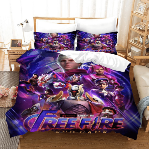 Free Fire 8 Duvet Cover Pillowcase Bedding Sets Home Bedroom