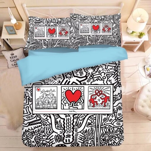 Graffiti Illustration 6 Duvet Cover Quilt Cover Pillowcase Bedding Sets