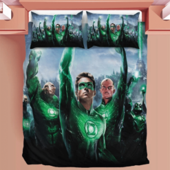 Green Lantern Duvet Bedding Sets Comfortable Gift Quilt Bed Sets