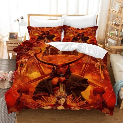 Hellboy 4 Duvet Cover Pillowcase Bedding Sets Home Bedroom Decor