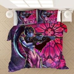 Game Overwatch Widowmaker 38 Duvet Cover Quilt Cover Pillowcase Bedding