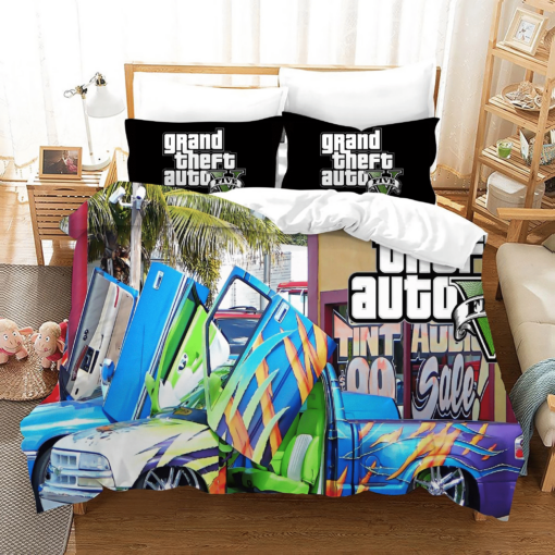Grand Theft Auto 23 Duvet Cover Pillowcase Bedding Sets Home
