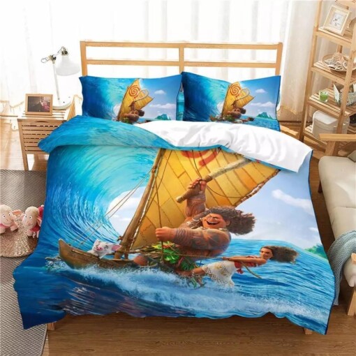 Moana 7 Duvet Cover Pillowcase Bedding Sets Home Decor Quilt