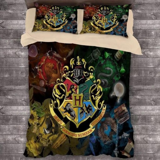 Harry Potter Hogwarts 3 Duvet Case Quilt Cover Pillowcase Bedding