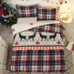 Merry Christmas 3 Duvet Cover Quilt Cover Pillowcase Bedding Sets