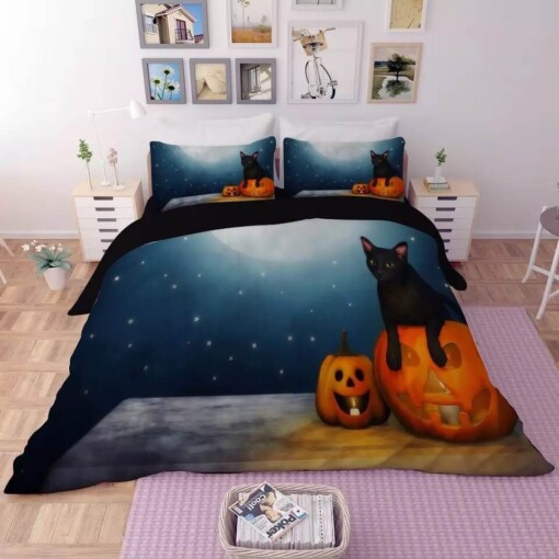 Halloween Horro Pumpkin Ghost 26 Duvet Cover Pillowcase Bedding Set