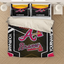 Mlb Baseball Atlanta Braves Bedding Sets Duvet Cover Bedroom Quilt