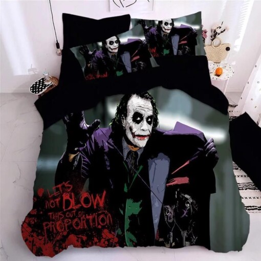 Joker Arthur Fleck Clown 2 Duvet Cover Quilt Cover Pillowcase