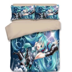 Hatsune Miku 8 Duvet Cover Quilt Cover Pillowcase Bedding Set