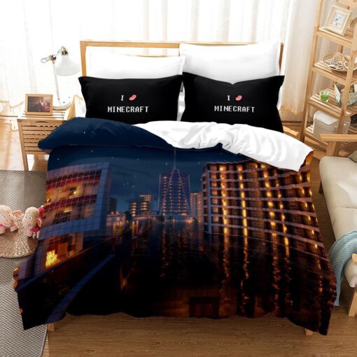 Minecraft 26 Duvet Cover Pillowcase Bedding Sets Home Bedroom Decor
