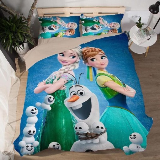 Frozen Anna Elsa Princess 4 Duvet Cover Quilt Cover Pillowcase