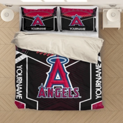 Mlb Baseball Los Angeles Angels Bedding Sets Duvet Cover Bedroom