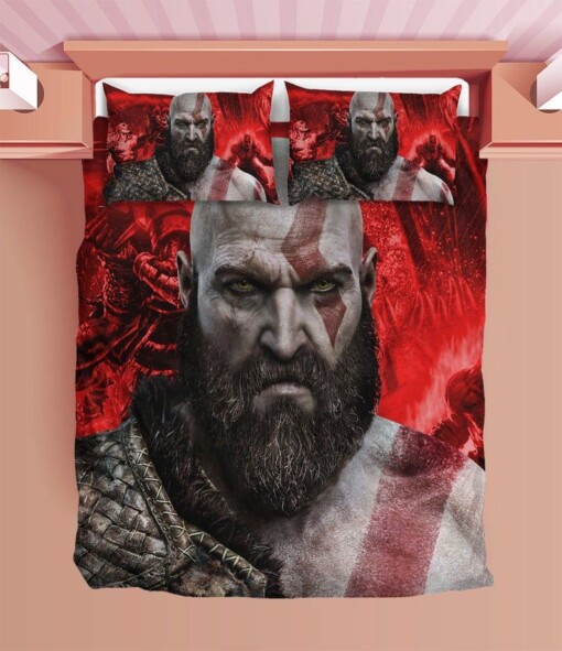 God Of War Duvet Kratos Bedding Sets Comfortable Gift Quilt