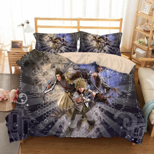 Kingdom Hearts 13 Duvet Cover Quilt Cover Pillowcase Bedding Sets