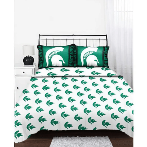 Michigan State Spartans Bedding Sets High Quality Cotton Bedding Sets