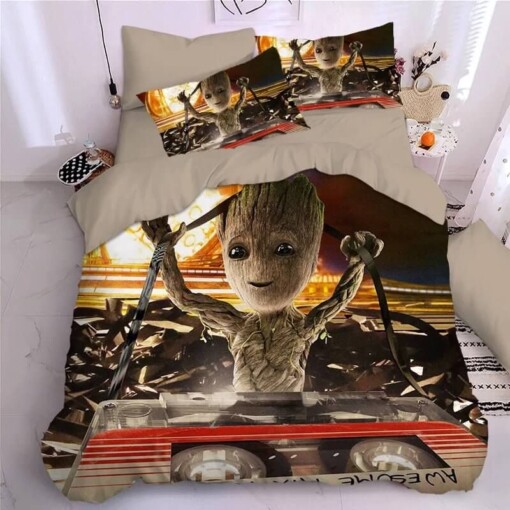 Guardians Of The Galaxy Groot Star Lord Rocket 4 Duvet