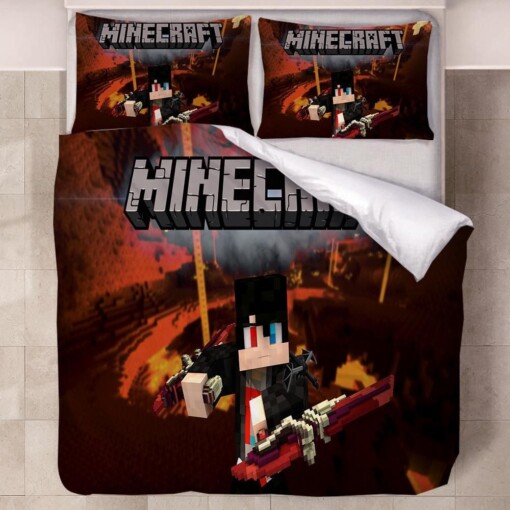 Minecraft 41 Duvet Cover Pillowcase Bedding Sets Home Decor Quilt