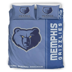 Memphis Grizzlies Nba Bedding Sets Duvet Cover Bedroom Quilt Bed
