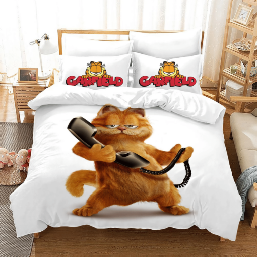 Garfield Exotic Cat 2 Duvet Cover Quilt Cover Pillowcase Bedding