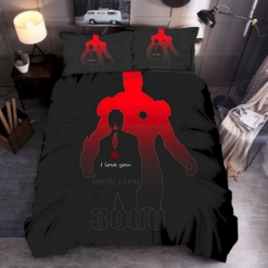 Iron Man 17 Bedding Sets Duvet Cover Bedroom Quilt Bed