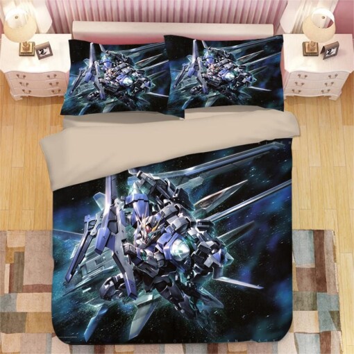 Gundam 2 Duvet Cover Pillowcase Bedding Sets Home Bedroom Decor