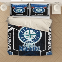 Mlb Baseball Seattle Mariners Bedding Sets Duvet Cover Bedroom Quilt