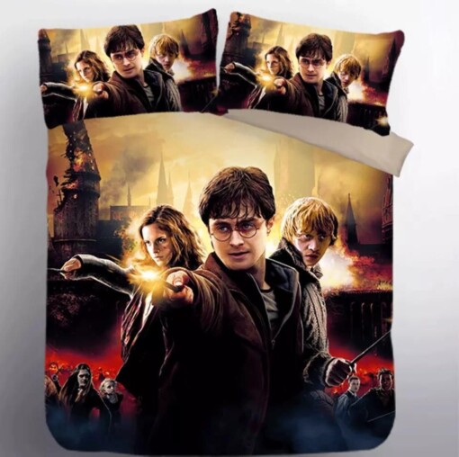 Harry Potter Hogwarts 9 Duvet Cover Pillowcase Bedding Sets Home