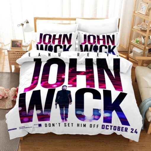 John Wick 11 Duvet Cover Pillowcase Bedding Sets Home Bedroom