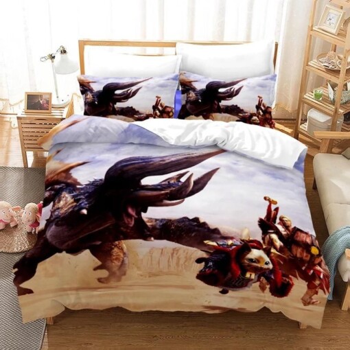 Monster Hunter 10 Duvet Cover Quilt Cover Pillowcase Bedding Sets