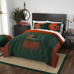 Miami Hurricanes Bedding Sets 8211 1 Duvet Cover 038 2