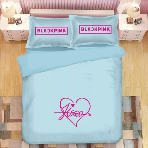 Kpop Blackpink 2 Duvet Cover Pillowcase Bedding Sets Home Decor