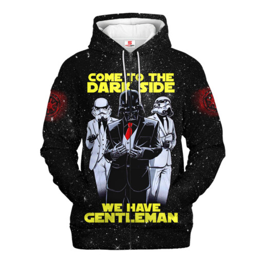 Come To The Dark Side We Have Gentleman Star Wars Darth Vader Gift For Fans Hoodie Shirt