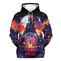 Star Wars Darth Vader Red Purple Gift For Fans Hoodie Shirt - Dream Art Europa