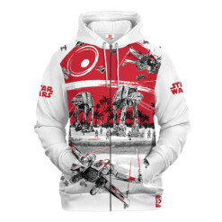 Star Wars Black White Red Gift For Fans Hoodie Shirt - Dream Art Europa