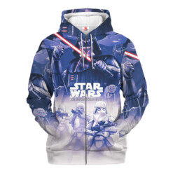 Star Wars The Empire Strikes Back White Purple Gift For Fans Hoodie Shirt - Dream Art Europa