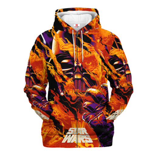 Star Wars Darth Vader Fire Gift For Fans Hoodie Shirt