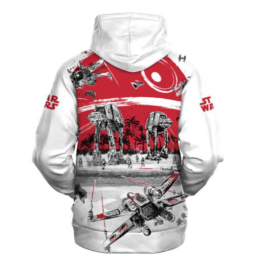 Star Wars Black White Red Gift For Fans Hoodie Shirt
