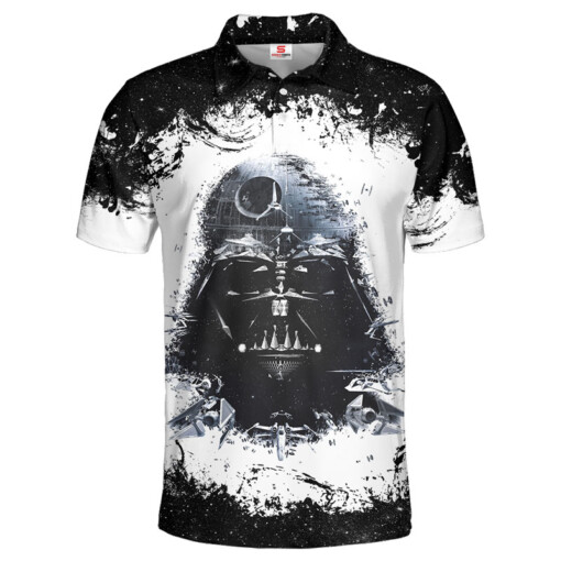 Star Wars Darth Vader Black & White Gift For Fans Polo Shirt