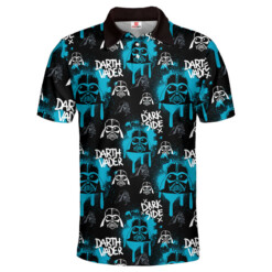Star Wars Darth Vader Pattern Blue Gift For Fans Polo Shirt