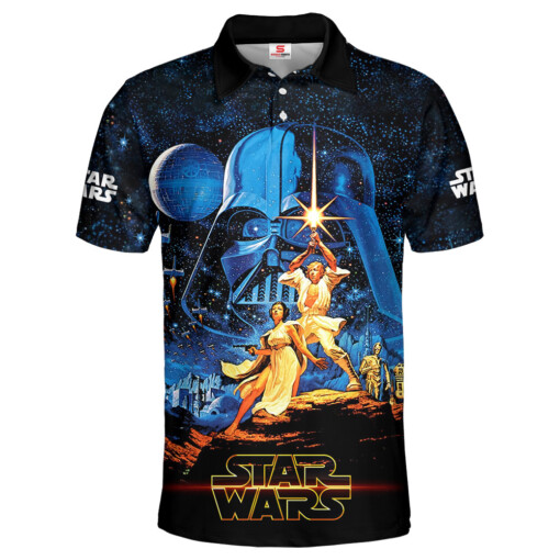 Star Wars Classic Galaxy Blue Gift For Fans Polo Shirt
