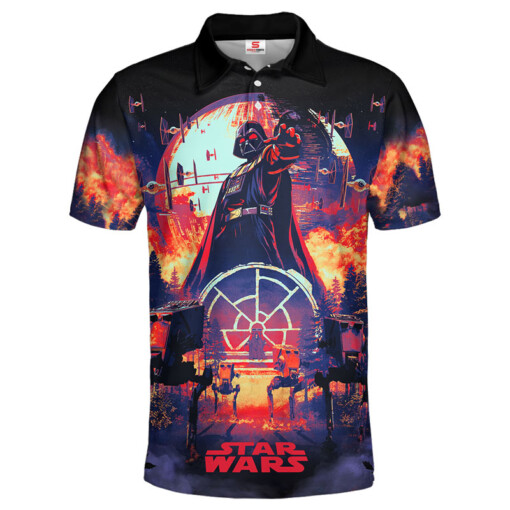Star Wars Darth Vader Red Purple Gift For Fans Polo Shirt